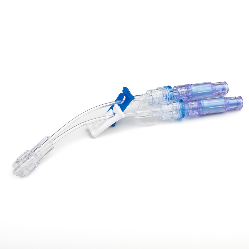 Double Lumen Extension Set With Checkvalve With Positive Needlefree Valve