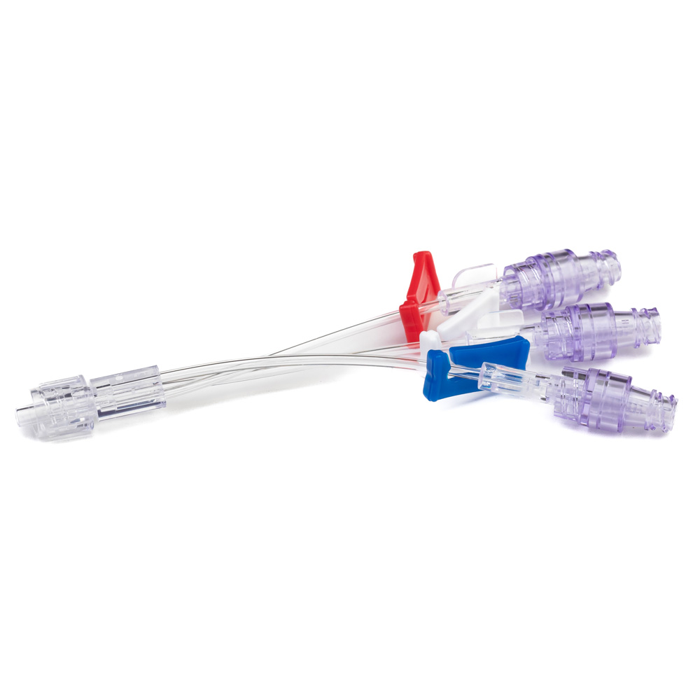 Triple Lumen Extension Set With Neutral Needlefree Valve