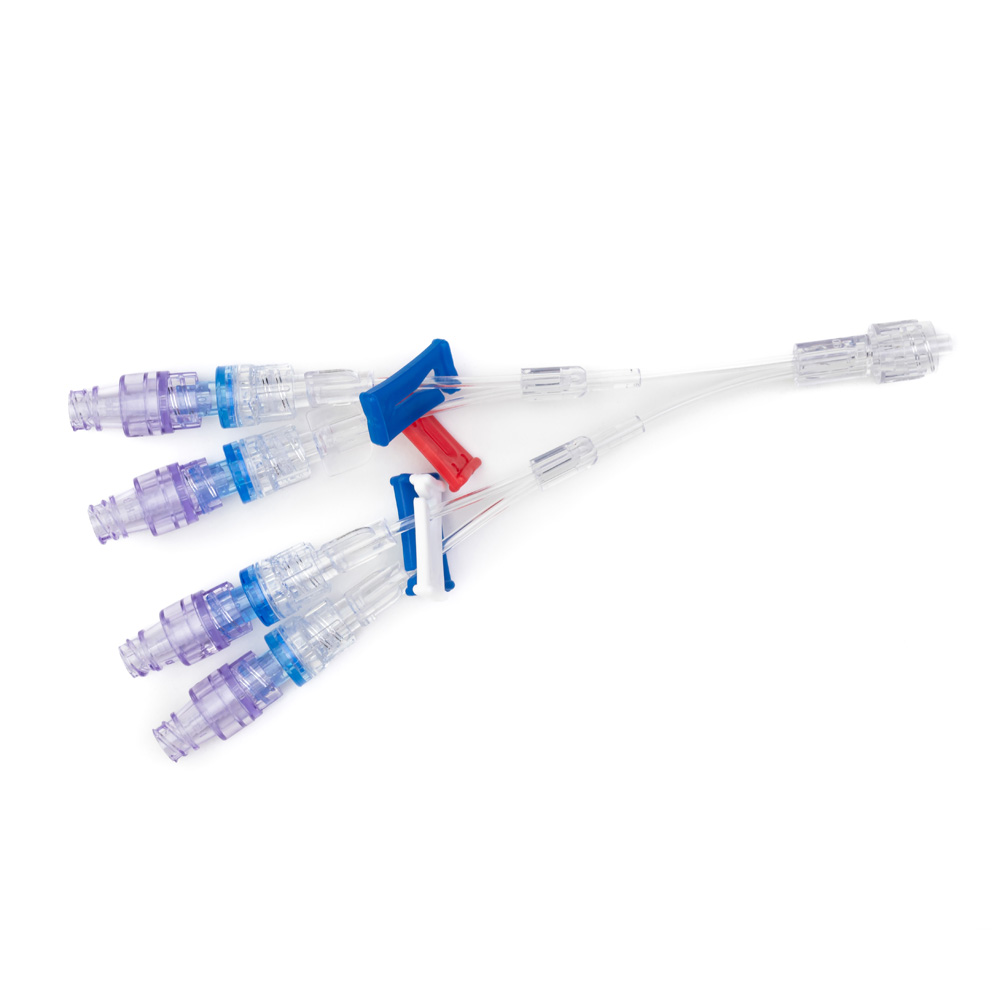 Quart Lumen Extension Set With Check Valve With Neutral Needlefree Valve