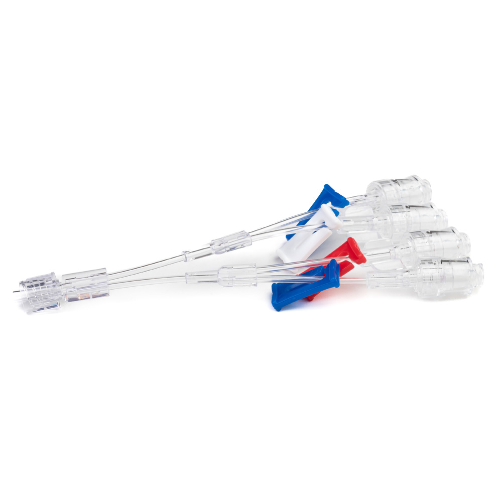 Quart Lumen Extension Line With Negative Needlefree Valve