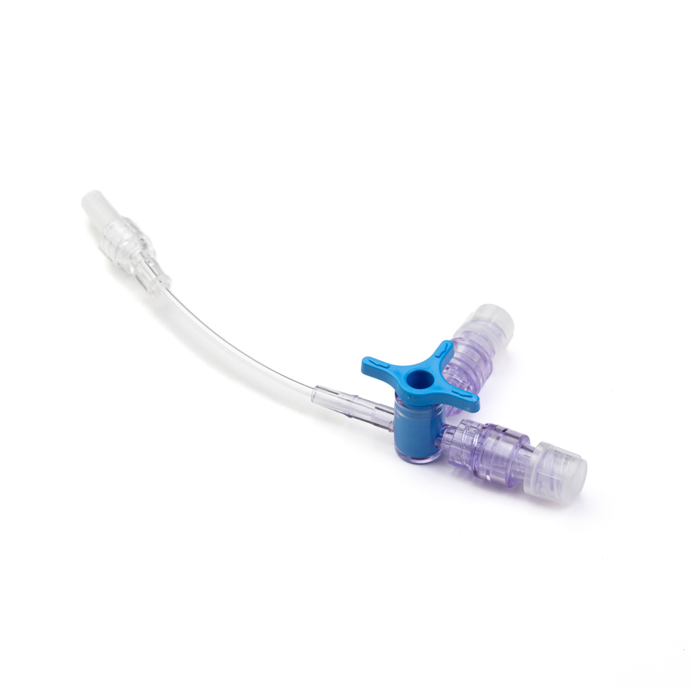 3-Way Stopcock With Neutral Needlefree Injection Valve Extension Set