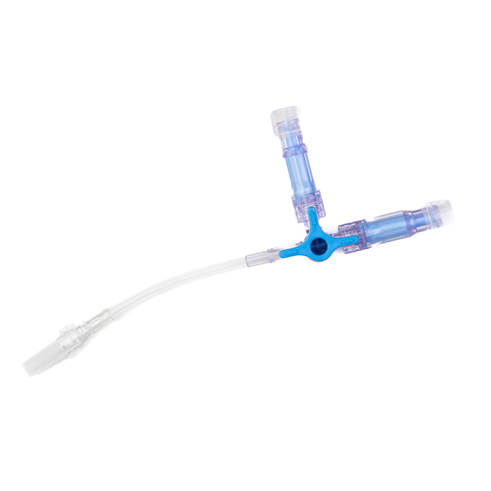 3-Way Stopcock With Positive Needlefree Injection Valve Extension Set