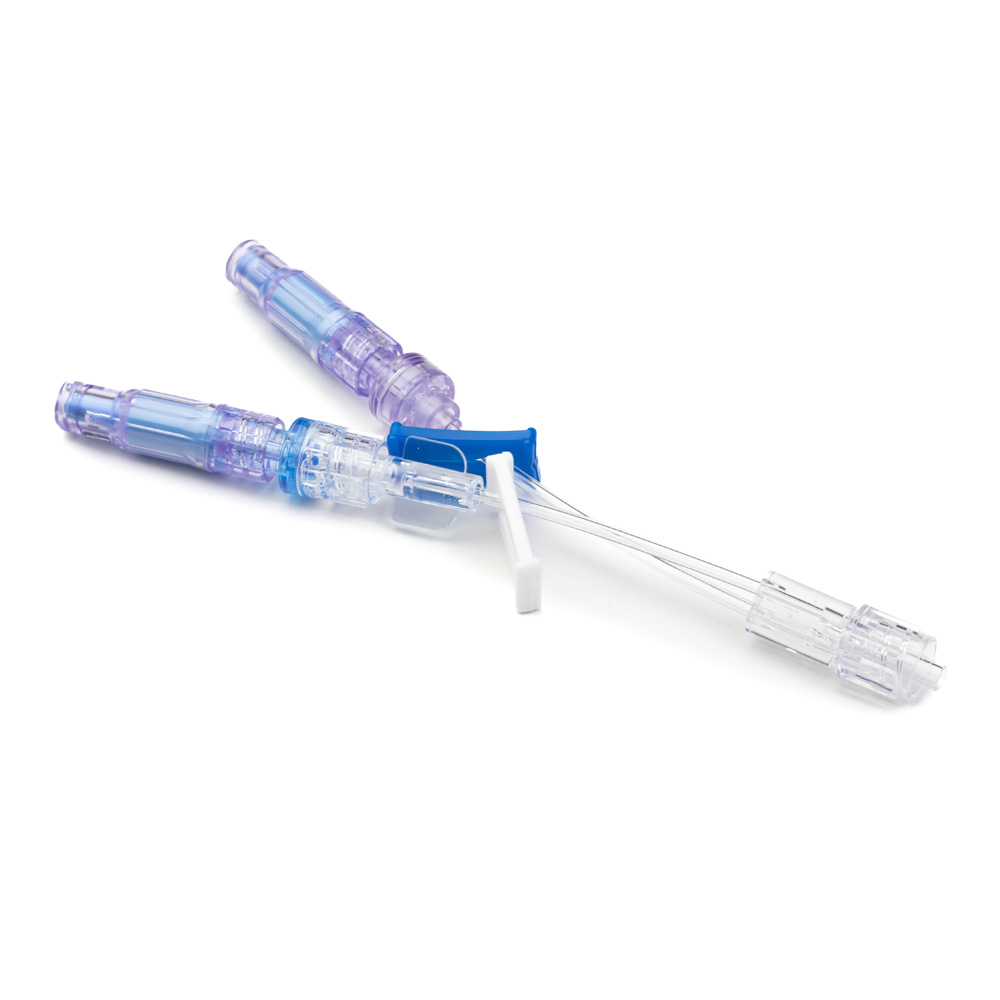 Double Lumen T Extension Set With Positive Needlefree Valve